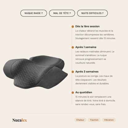 Coussin Cervical Nucalex 3 en 1
